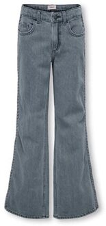KIDS ONLY winter jeansbroek meisjes - grijs - KogJuicy - wide leg fit - maat 116
