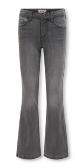 KIDS ONLY winter jeansbroek meisjes - grijs - KogRoyal - flared fit - maat 134