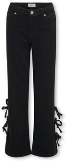 KIDS ONLY winter jeansbroek meisjes - zwart - KogHope - wide leg fit - maat 116