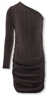 KIDS ONLY winter jurk meisjes - zwart - KogQueen - regular fit, glitter - maat 110/116