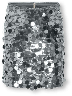 KIDS ONLY winter rok meisjes - grijs - KogJadel - pailletten - maat 158