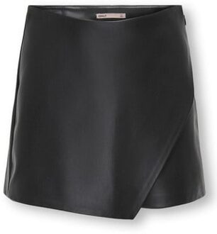 KIDS ONLY winter skort meisjes - zwart - KogMist - nep leer - maat 164