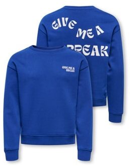 KIDS ONLY winter sweater meisjes - blauw - KogCamine - regular fit - maat 110/116