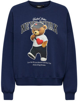 KIDS ONLY winter sweater meisjes - blauw - KogLinda - regular fit - maat 110/116