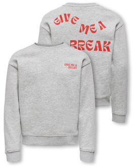 KIDS ONLY winter sweater meisjes - grijs - KogCamine - regular fit - maat 110/116