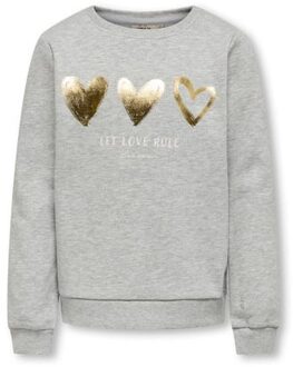 KIDS ONLY winter sweater meisjes - grijs - KogMary - regular fit - maat 110/116