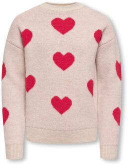 KIDS ONLY winter sweater meisjes - grijs - KogNaja - regular fit, gebreid - maat 134/140