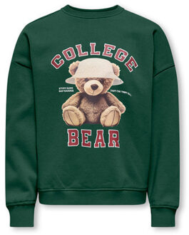 KIDS ONLY winter sweater meisjes - groen - KogBila - oversize fit - maat 110/116