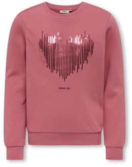 KIDS ONLY winter sweater meisjes - paars - KogBelinda - regular fit, glitter - maat 110/116