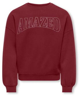 KIDS ONLY winter sweater meisjes - paars - KogKiki - oversize fit - maat 110/116