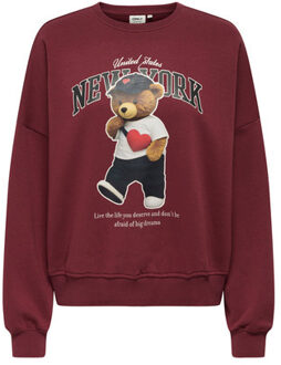 KIDS ONLY winter sweater meisjes - paars - KogLinda - regular fit - maat 110/116