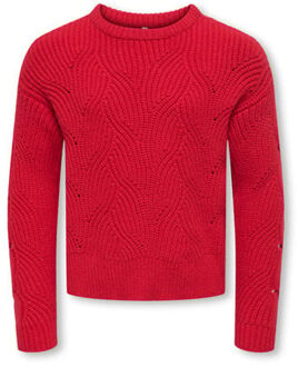 KIDS ONLY winter sweater meisjes - rood - KogKatia - regular fit - maat 110/116
