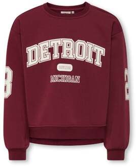 KIDS ONLY winter sweater meisjes - rood - KogVictory - regular fit - maat 110/116