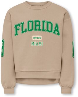 KIDS ONLY winter sweater meisjes - taupe - KogVictory - regular fit - maat 110/116