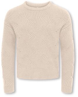 KIDS ONLY winter sweater meisjes - wit - KogKatia - regular fit - maat 110/116