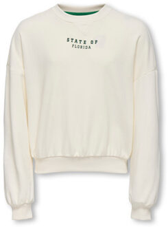 KIDS ONLY winter sweater meisjes - wit - KogSally - box fit - maat 110/116