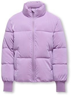 KIDS ONLY winterjas meisjes puffer - paars - Kogelise - Maat 152