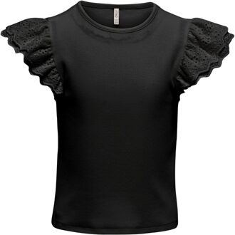 KIDS ONLY Zenia SL Detail Shirt Junior zwart - 146/152