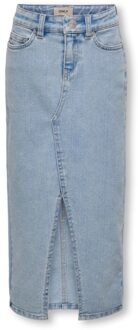 KIDS ONLY zomer jeans midi rok meisjes - licht blauw denim - Kogsiri - Maat 164