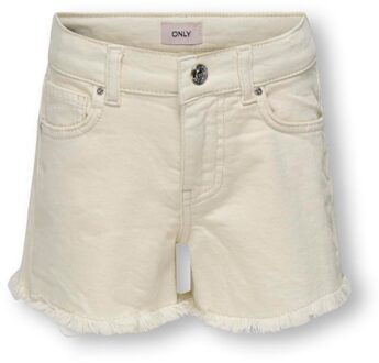 KIDS ONLY zomer jeans short meisjes - off wit - Kogrobyn - Maat 116