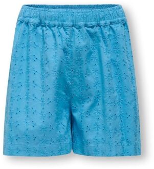 KIDS ONLY zomer short meisjes - embroidery - blauw - Kogmargot - Maat 116