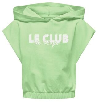 KIDS ONLY zomer sweatshirt S/S meisjes - groen - Kogamanda - Maat 110/116
