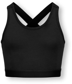 KIDS ONLY zomer top meisjes - glitter - zwart - Kogmai - Maat 110/116