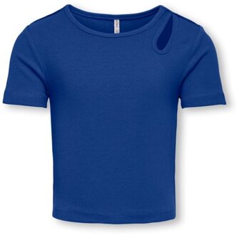 KIDS ONLY zomer top S/S meisjes - blauw - Kognessa - Maat 122/128