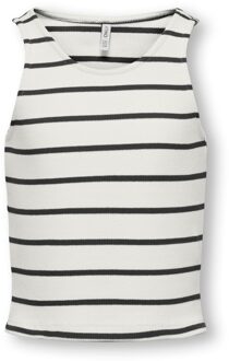 KIDS ONLY zomer top S/S meisjes - gestreept - off wit - Kognessa - Maat 110/116