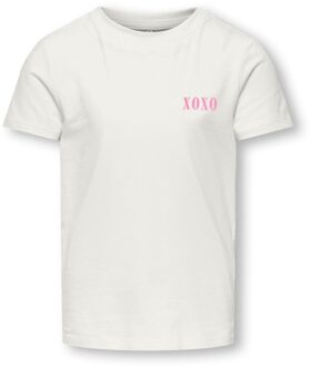 KIDS ONLY zomer top S/S meisjes - off wit - Koglotte-Ariya - Maat 110/116