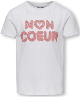KIDS ONLY zomer top S/S meisjes - off wit - Koglotte-Ariya - Maat 122/128