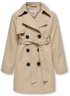 KIDS ONLY zomer trenchcoat jas meisjes - taupe - Kogchloe - Maat 164