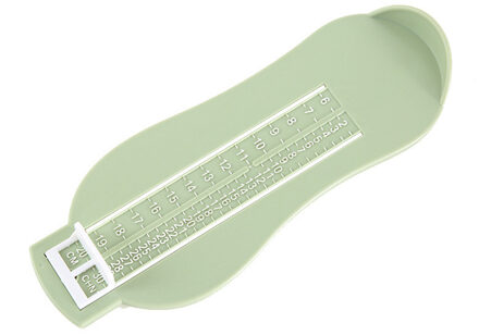 Kids Peuter Baby Voet Maatregel Schoen Gradenboog Gauge Schoenmaat Meten Heerser Fittings Gereedschap groen
