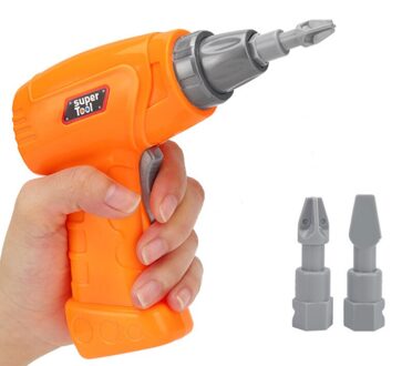 Kids Plastic Simulatie Onderhoud Tool Elektrische Speelgoed Boor Onderwijs Speelgoed Voor Jongen Gedemonteerd Auto Gemonteerd Blok Tool Se