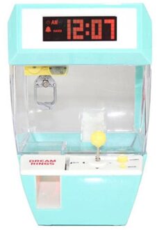 Kids Pop Machine Automaat Arcade Klauw Mini Grabber Prijs Machine Game Kids Toy Met Muziek Mode Clip Voor Kinderen Speelgoed blauw