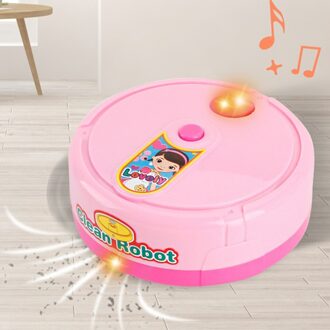 Kids Pretend Play Stofzuiger Speelgoed Vegen Robot Schoon Speelgoed Met Verlichting Geluiden Housekeep Speelgoed Voor Jongens Meisjes roze