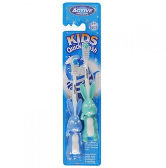 Kids Quick Brush 3-6 Years Toothbrushes For Children Rabbit 2 Pcs.