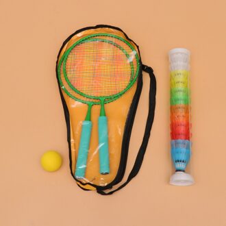 Kids Ronde Badminton Rackets Set Kids Badminton Training Tool Outdoor Interactieve Rackets Voor Kinderen (Azure, 12 Stuks Badminton, afbeelding 1