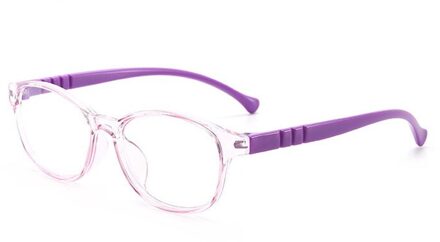 Kids Ronde Bril Bijziendheid Optische Brillen Blauw Licht Brilmonturen TR90 Siliconen Flexibele Kinderen Brilmonturen paars
