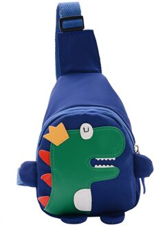 Kids Rugzak Leuke Dinosaurus Patroon Kinderen Schooltassen Koreaanse Stijl Waterdichte Kids Schooltassen Cartoon blauw