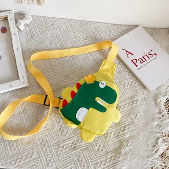 Kids Rugzak Leuke Dinosaurus Patroon Kinderen Schooltassen Koreaanse Stijl Waterdichte Kids Schooltassen Cartoon geel