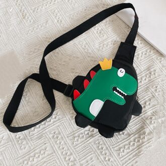 Kids Rugzak Leuke Dinosaurus Patroon Kinderen Schooltassen Koreaanse Stijl Waterdichte Kids Schooltassen Cartoon zwart