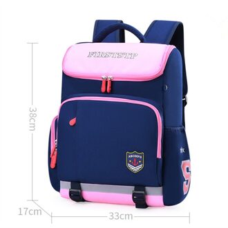 Kids Satchel Jongen Cut Knapzak Meisje Rugzakken Kinderen Schooltassen Meisjes School Rugzak Voor School Ruimte Tas Mochila S roze blauw