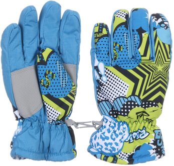 Kids Ski Handschoenen Winter Warme Voering Sneeuw Verstelbare Waterdicht Winddicht Handschoenen Vinger Touch Screen Handschoenen #40