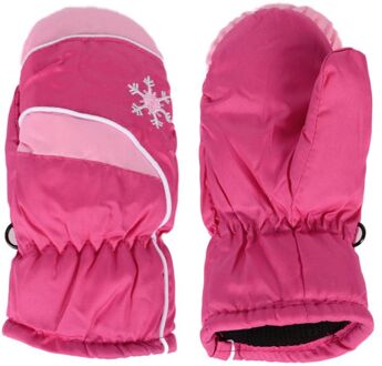 Kids Ski Wanten Waterdicht & Winddicht Snowproof Kinderen Winter Outdoor Warme Handschoenen 3-7Y D08C Roze