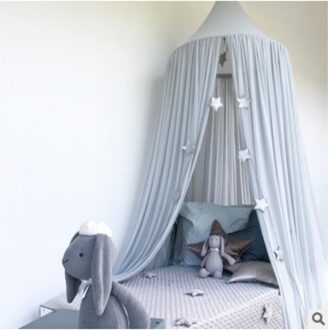Kids Slaapkamer Decor Bed Gordijn Klamboe Baby Spelen Tent Mode Blauw