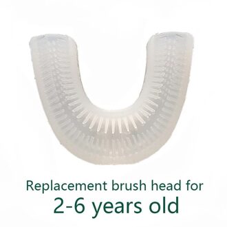 Kids Smart 360 Graden U Elektrische Tandenborstel Vervangen Tandenborstel Hoofd Siliconen Materiaal Geen Bpa 1stk-2-6Y