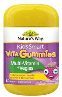 Kids Smart Vita Gummies Multi-Vitamin + Vegies 60 pastilles