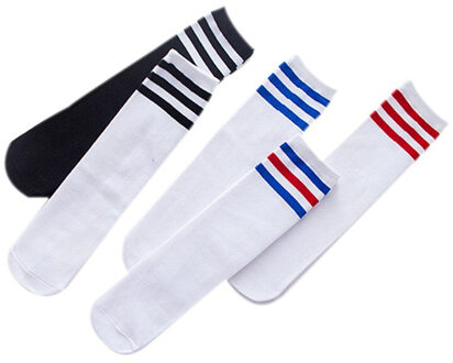 Kids Sokken Knie Hoge Voetbal Strepen Katoen Sport School Witte Sok Been Warmer Voor Meisjes Jongens Seizoen