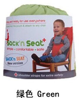 Kids Stoel Kinderstoel Reizen Opvouwbare Wasbare Baby Dining Hoge Eetkamer Cover Seat Veiligheidsgordel Feeding Baby Care Accessoires groen